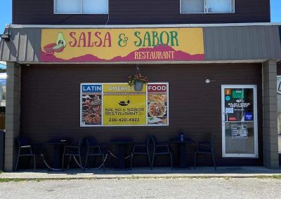Salsa and Sabor entrance
